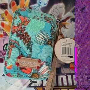Sakroots Artist Circle Wristlet Crossbody Wallet Floral NWT